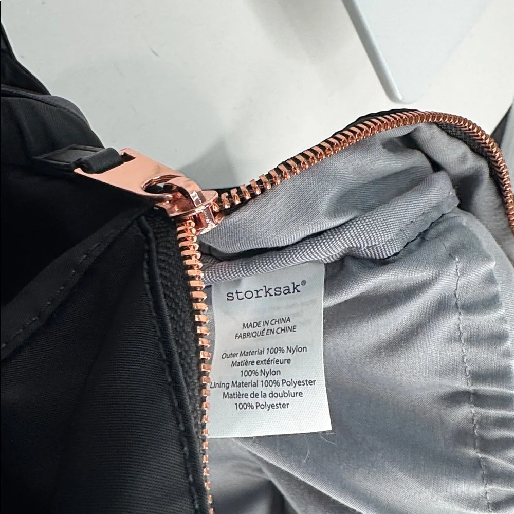 Storksak Quilted Hero Black Diaper Backpack-NWOT